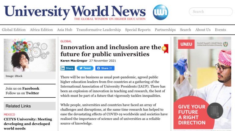 Innovation and inclusion are the future for public universities