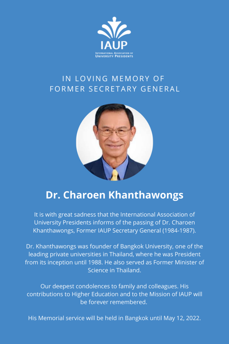 In Loving Memory of Former Secretary General