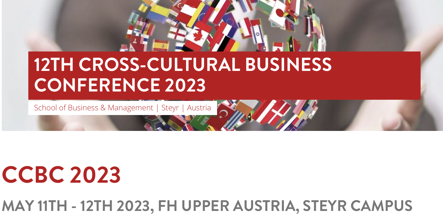 12th CrossCultural Business Conference 2023 IAUP