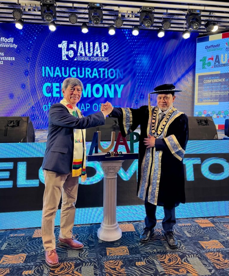 Dr. Sabur Khan sworn in as President of AUAP