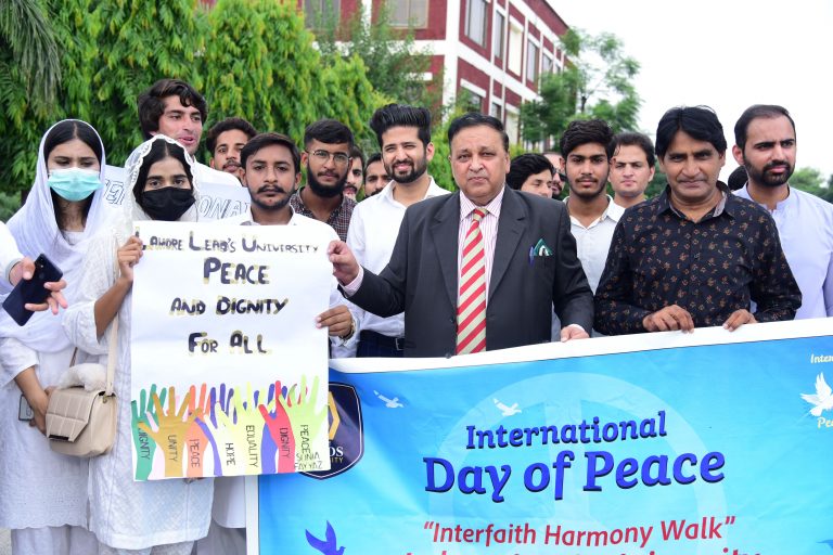 A Rally for Peace and Understanding at Lahore Leads University
